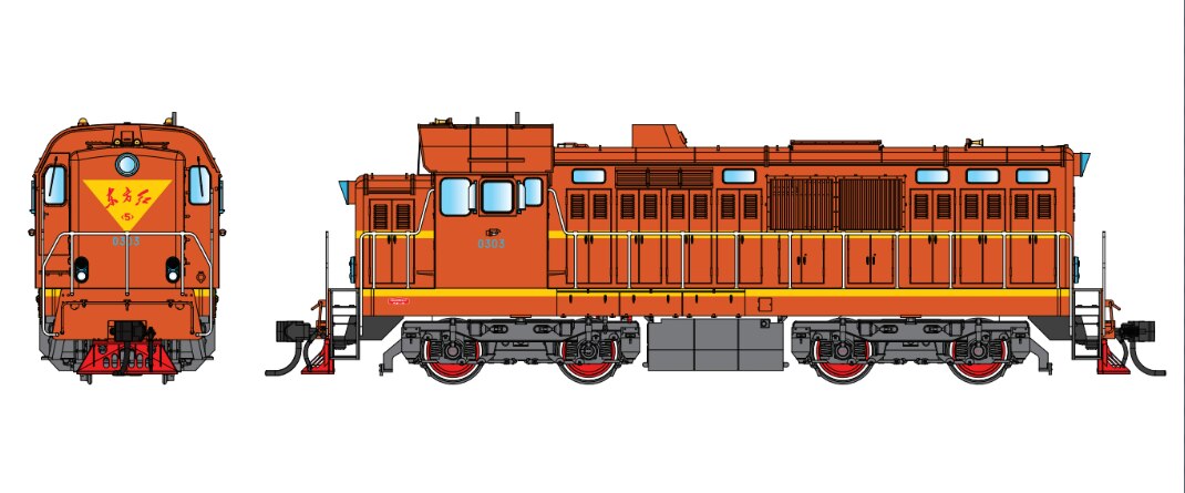 Train Model 1/87 HO DFH5 Dongfanghong 5 Type Hydraulic Transmission Diesel Locomotive Rail Car Toy Gift