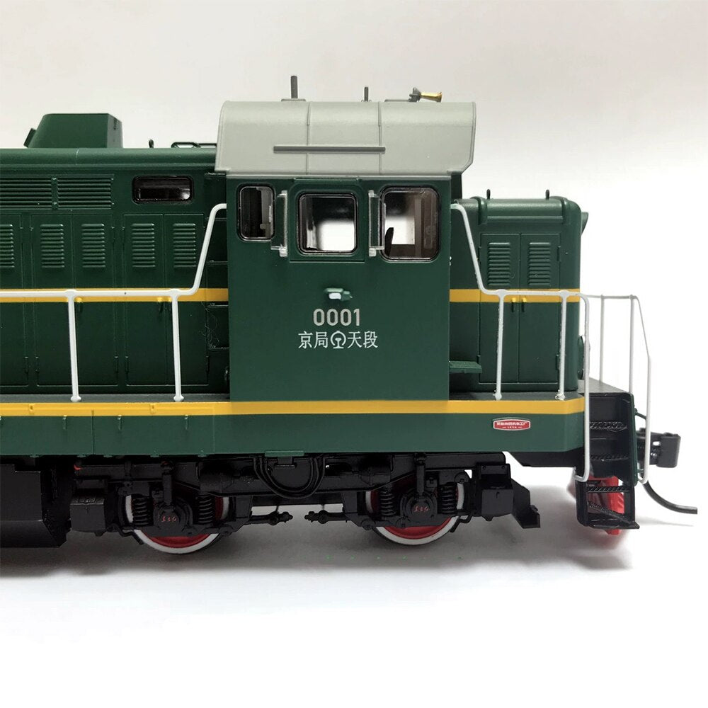 Train Model 1/87 HO DFH5 Dongfanghong 5 Type Hydraulic Transmission Diesel Locomotive Rail Car Toy Gift